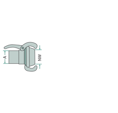 Raccord femelle avec filetage mâle 4"