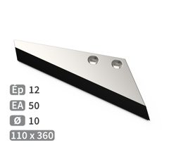 Aileron Droit de déchaumeur carbure FARMET 3001161 adaptable