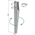 Dent droite pour herse rotative EBERHARDT 301896 adaptable 
