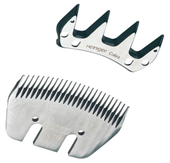 Jeu de peignes 25 et 4 dents spécial bovins pour tondeuse HEINIGER