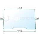 Pare-brise pour machine agricole RENAULT 6005002910 adaptable
