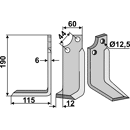 Fräsmesser - links MAS02L Maschio by Muzzi