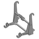 Interface pour télescopique JCB Q FIT/3PTS CAT2 adaptable