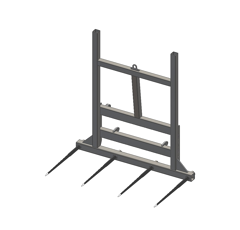 Pic bottes frontal Ø 45 mm pour type d'attelage EURO adaptable