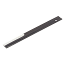 Rogne-pied acier laqué noir 30 cm aiguisé