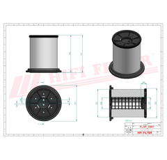 Filtre d'aération adaptable HIFI FILTER SAO6199