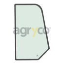 Vitre de portesupérieure - arrière - gauche - plate - teintée pour téléscopique JCB 827/30472 adaptable