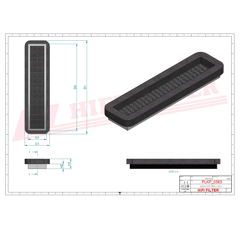 Filtre habitacle adaptable HIFI FILTER SC70166CAG