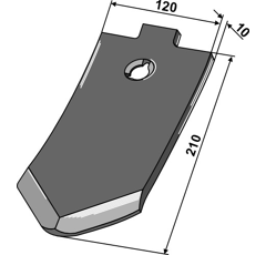 Scharspitze 210 mm für Grubber 02-92.281 Nachbau