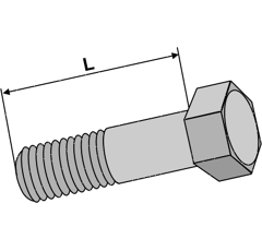 Sechskantschraube M10 ohne Mutter  10809318