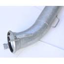 Saugrohr mit M-Kupplung  45° Bogen  verzinktfür Schlauch 150mm OM 001/150x4