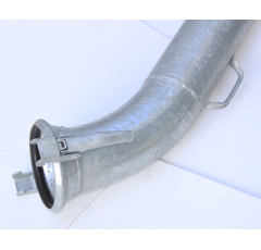 Saugrohr mit M-Kupplung  45° Bogen  verzinktfür Schlauch 150mm OM 001/150x4