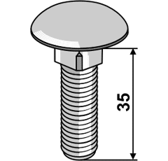 Schlossschraube verzinkt 603/12x35 8.8 