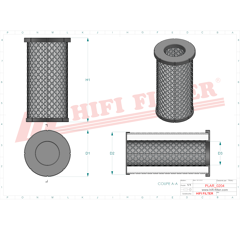 Filtre à air sécurité adaptable HIFI FILTER SA16483