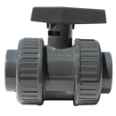 Vanne double union à poignée grise femelle/femelle 90 - RENSON