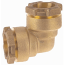 Raccord coudé à compression 16 bars en laiton adaptable