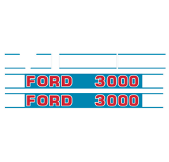 Kit d'autocollants pour tracteur FORD 81822596 adaptable