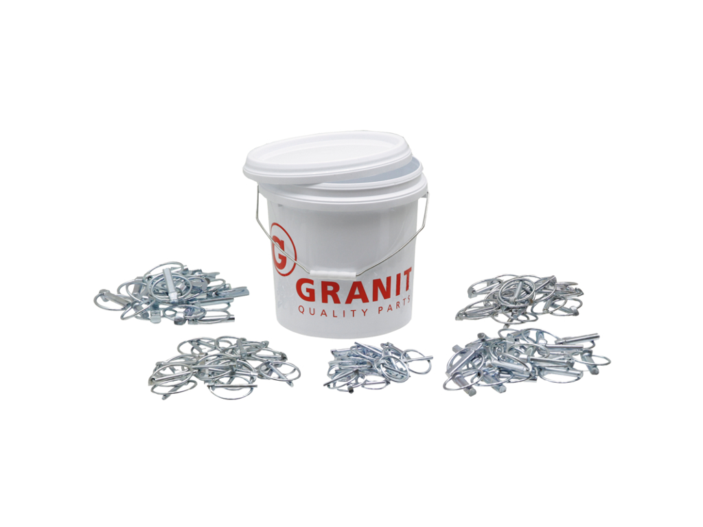 Seau De 100 Goupilles Clips Rondes De 8 Mm - Pour Bricolage Et Assemblage - Neuf