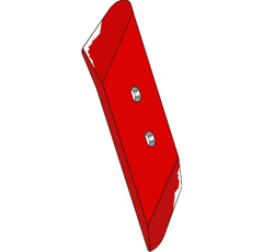 Scharspitze - links  65 x 14 mm PK801102M Vogel und Noot by Muzzi Industrie