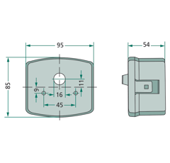 Feu de position et clignotant gauche HELLA pour CASE IH 1-34-173-011 adaptable