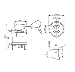 Contacteur de démarrage pour LANDINI 1446116M91 adaptable