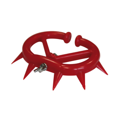 Antitêteur plastique à pointes rouge petit modèle