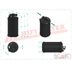 Filtre déshydrateur de climatisation pour machine agricole DYH 90003