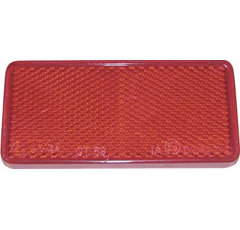Catadioptre rouge adhésif 94 x 44 mm adaptable
