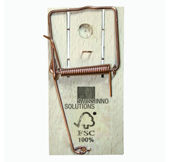 Pack de 24 x 2 tapettes à souris en bois - SWISSINNO