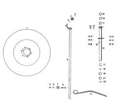 Support de dent pour andaineur FELLA 101.098 adaptable