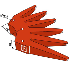 Fingerstern - Ø700mm - K.U.L.T - hart