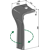 Dent droite pour herse rotative LANDSBERG 873.40.225.1 adaptable - BlackSteel©