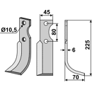 Fräsmesser Rechts 225 x 45 FM-Matras Nachbau