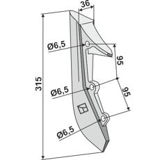Soc pour semoir KUHN BLA0091D adaptable