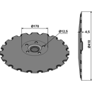 Hohlscheibe, gezahnt 451372N Väderstad Nachbau