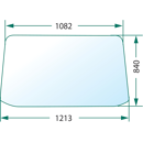 Vitre arrière de cabine pour tracteur BELARUS 806700011 adaptable