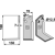 Lame gauche pour Fraise/Rotavator MURATORI 12002300 adaptable - Blacksteel©