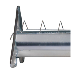 Comedero para pollos en acero galvanizado con rejilla móvil 75 cm CHICK'A