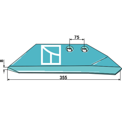 Aileron droite pour RABE 6342.50.06 adaptable - BlackSteel©
