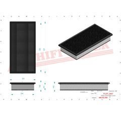 Filtro de aire HIFI FILTER SC60047CA Adaptable