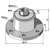 Palier 6 trous pour déchaumeur à disque KUHN H2233060 adaptable - BlackSteel©