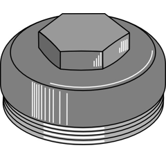 Tapa M79 x 1,5 mm SW45 para cultivador adaptable - BlackSteel©