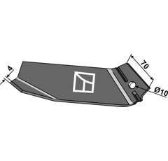Häufelschar 210mm - rechts - Mehrere Marken