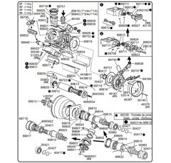 Pièces détachées pour pompe TECNOMA - PM190 (de 1987 à 1989) adaptable