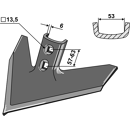 Gänsefussschar,254x6 mm Case IH Nachbau 043PWV1000