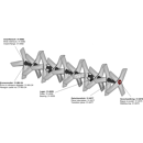 Herse à bêche rotative G 2120 x 430 mm adaptable BlackSteel©