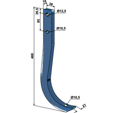 Schwergrubberstiel 4653901M Lemken Kompaktor Nachbau