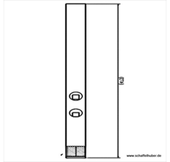 Schmalschar - 40x20x475 mm - Hardline beschichtet - by Frank