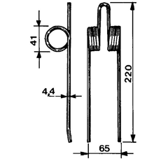 Dent pick-up pour NEW HOLLAND 80161367 adaptable