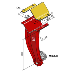 Bras support de disque VADERSTAD 155884 adaptable - BlackSteel©
